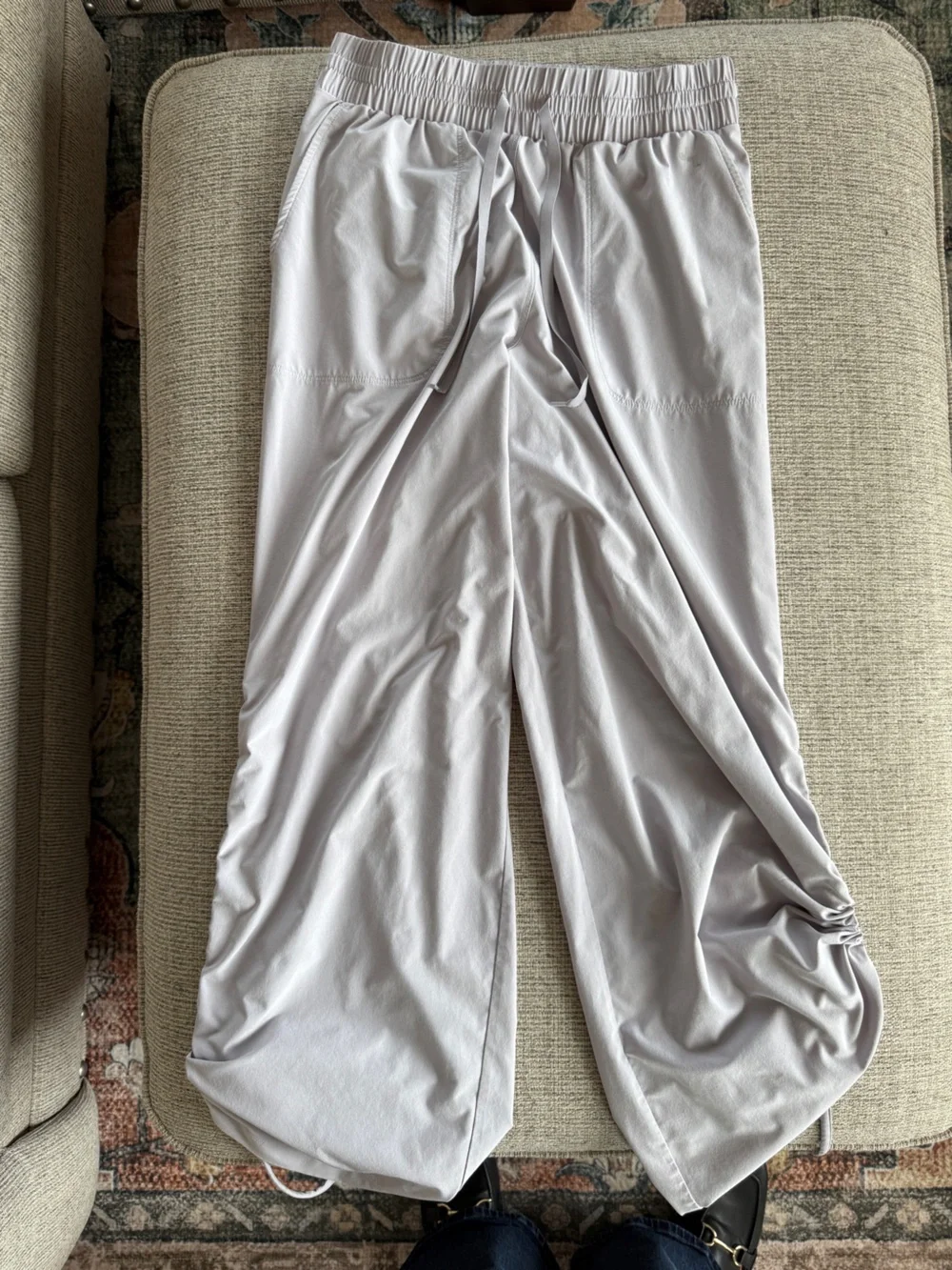 JoyLab Light Lavender Woven Jogger Pants Drawstring Athletic Size Small
